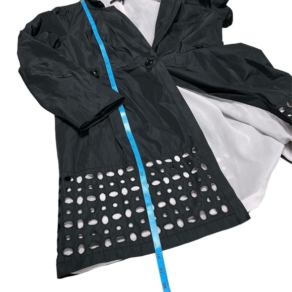 NIC + Zoe Perforated Hem Windbreaker Dress Coat - Picture 6 of 9